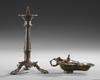 A BRONZE LAMP WITH CANDELABRA, EARLY BYZANTINE, 5TH-6TH CENTURY AD