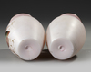 A PAIR OF ROSE OPALINE VASES, FRENCH, 19TH CENTURY