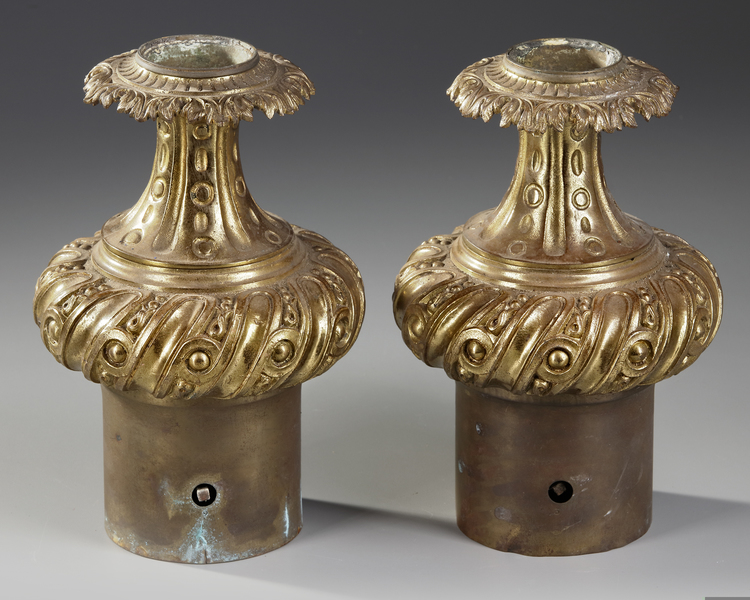 A PAIR OF FRENCH EMPIRE OIL RESERVOIRS, EARLY 19TH CENTURY