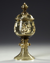 A BOHEMIAN GOBLET MOSER, 1880