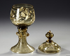 A BOHEMIAN GOBLET MOSER, 1880