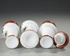 A SET OF THREE FRENCH OPALINE VASES, CIRCA 1880
