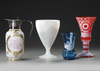 A GROUP OF FOUR DIVERSE GLASS WORK, 19TH CENTURY-EARLY 20TH CENTURY