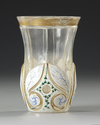 A BOHEMIAN CUT GLASS GOBLET, MADE FOR THE EASTERN MARKET, CIRCA 1850