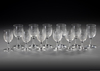 A SET OF TWELVE FRENCH BACCARAT GLASSES, MARKED, CIRCA 1900