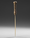 A BRONZE DAGGER WITH DECORATION, 800-500 BC