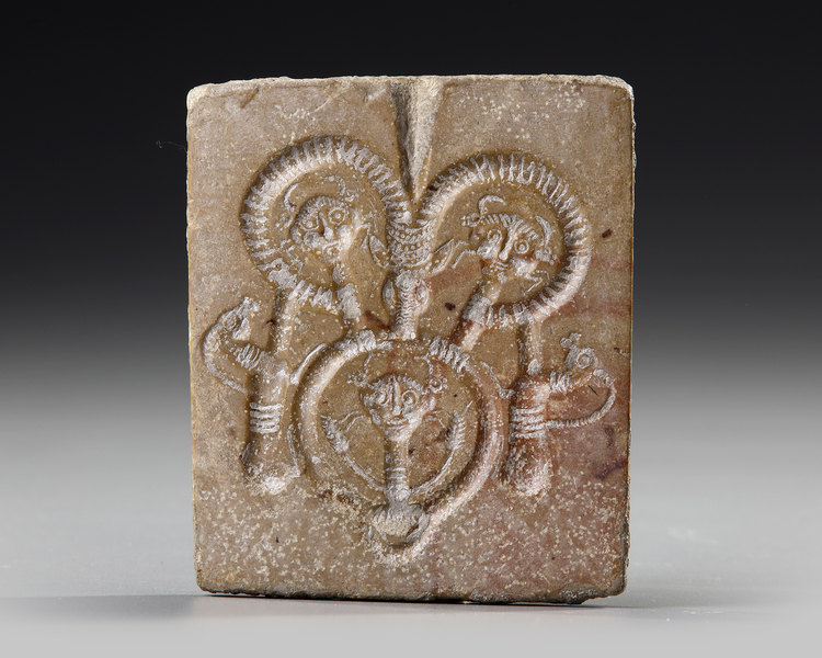 A MOULD OF HITTITE IDOL, 1200-800 BC
