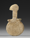 A SCHEMATIC MARBLE IDOL OF THE KUSURA BEYCESULTAN TYPE, 2400-2300 BC