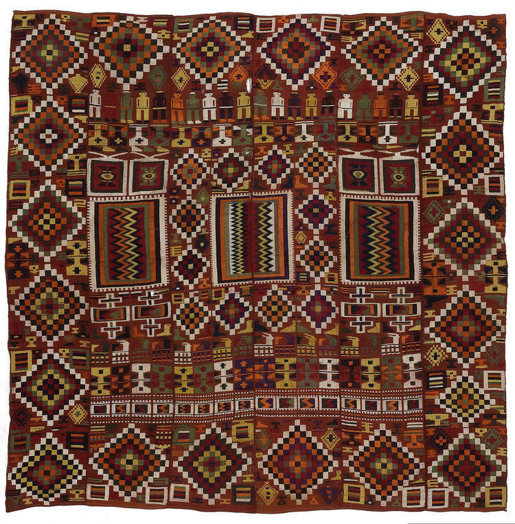 A SUZANI EMBROIDERY, CENTRAL ASIA 20TH CENTURY