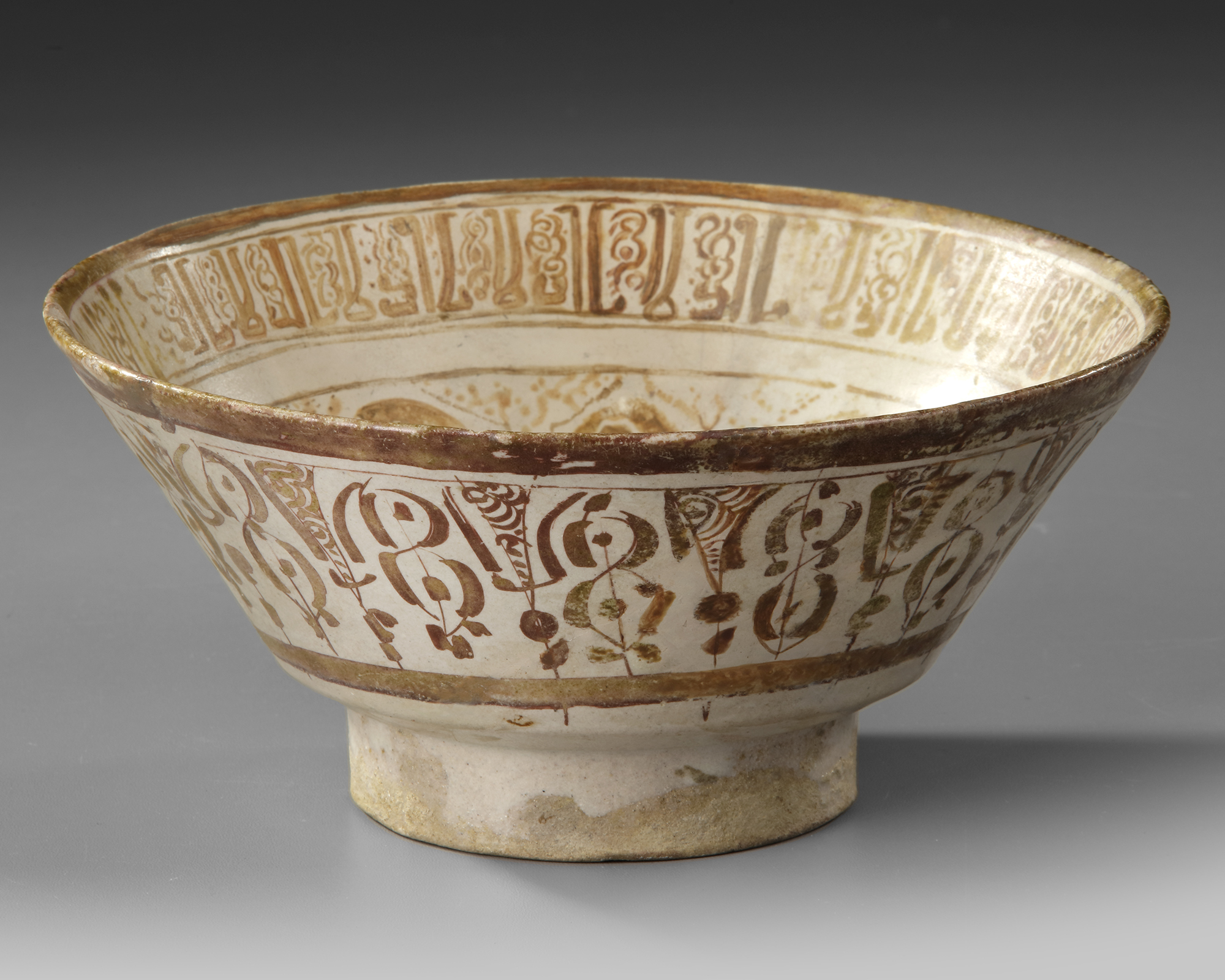 A Kashan Pottery Bowl Central Persia 12th 13th Century