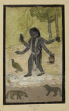 THE GODDESS KALI GULER OR MANDI, NORTH INDIA, CIRCA 1820
