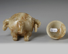 A CHINESE CARVED JADE CENSER AND COVER, QING DYNASTY (1644–1911)