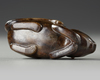 A CHINESE AGATE CARVED RAT, QING DYNASTY (1644–1911)