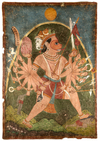 THE COSMIC FORM OF HANUMAN, POSSIBLY SIROHI, 19TH CENTURY
