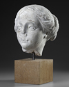 A MARBLE FEMALE HEAD, 17TH-18TH CENTURY