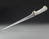 A MOTHER-OF-PEARL HILTED DAGGER (PESHKABZ), INDIA, GUJARAT, 18TH CENTURY
