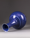 A blue monochrome vase