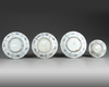 FOUR CHINESE BLUE AND WHITE DISHES, WANLI PERIOD (1572-1620)