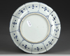 A CHINESE BLUE AND WHITE DISH, WANLI PERIOD (1572-1620)