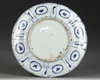 A CHINESE BLUE AND WHITE 'DEER' 'KRAAK PORCELAIN DISH, WANLI PERIOD (1572-1620)