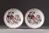 A pair of 'famille rose' dishes