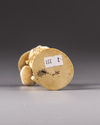 A JAPANESE BONE CARVING  FIGURE, 19TH CENTURY