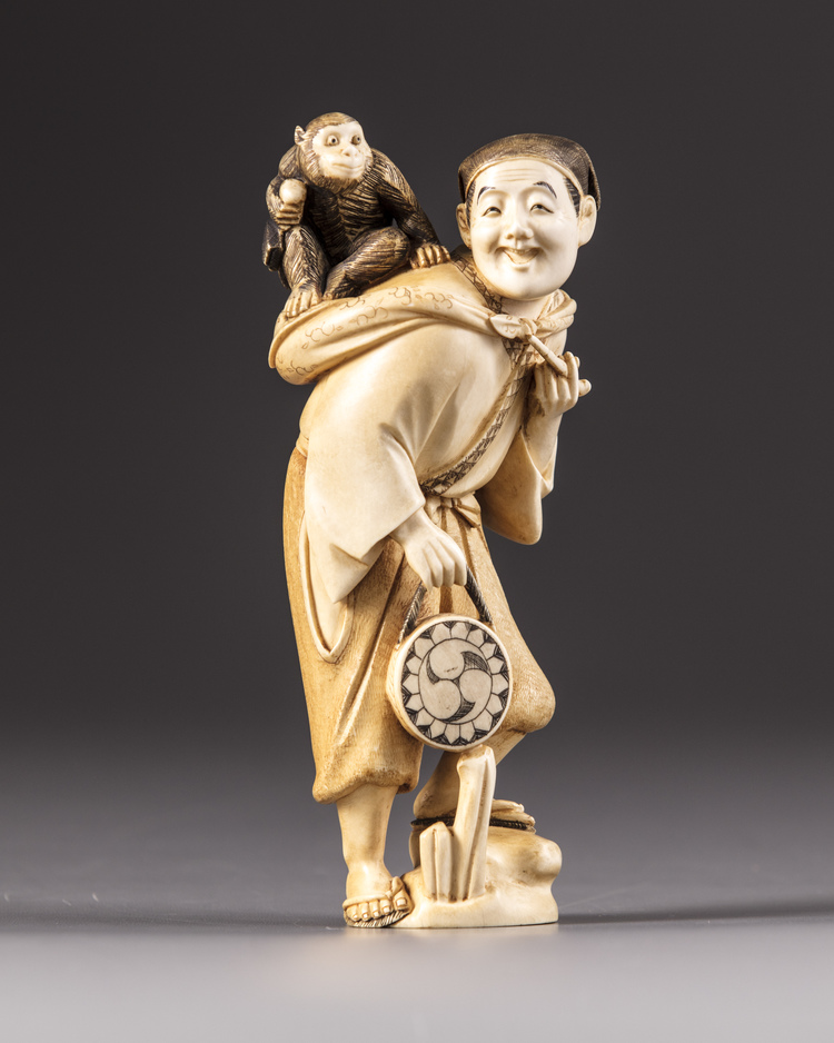 A Japanese ivory figure