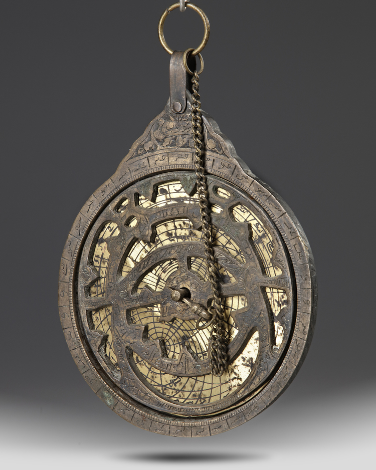 A PERSIAN ASTROLABE , PROBABLY FROM THE QAJAR, 19TH CENTURY