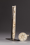 A CHINESE JADE AND HARDSTONE SWORD WITH AN OPENWORK SCABBARD, QING DYNASTY (1644-1911)