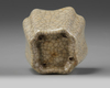 A CHINESE CRACKLE-GLAZED SQUARE-SECTION CUP, QING DYNASTY (1644-1911)