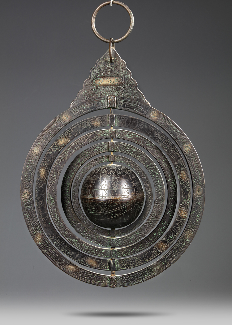 A COPPER ARMILLARY SPHERE, 19TH20TH CENTURY