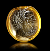 A ROMAN CITRINE INTAGLIO OF HERCULES, 1ST CENTURY BC-AD