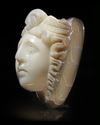 A LARGE CAMEO OF MEDUSA OF EXTRAORDINARY SIZE AND PROPORTIONS, 1ST-2ND CENTURY AD
