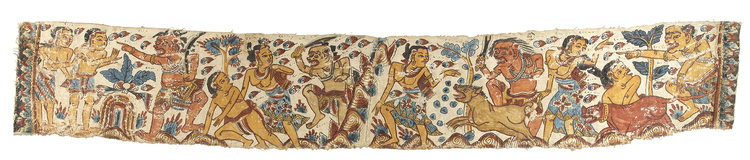A TEXTILE FRAGMENT, INDIA GUTJARAT OR INDONESIA, 18TH CENTURY