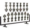 15 KHORASAN BRONZE DOOR ORNAMENTS, PERSIA OR CENTRAL ASIA, 12TH CENTURY
