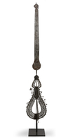 A MONUMENTAL SAFAVID PIERCED-STEEL PROCESSIONAL STANDARD ('ALAM) PERSIA, 17TH CENTURY