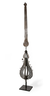 A MONUMENTAL SAFAVID PIERCED-STEEL PROCESSIONAL STANDARD ('ALAM) PERSIA, 17TH CENTURY