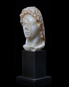 A MARBLE HEAD OF ALEXANDER, HELLENISTIC 2ND-3RD CENTURY BC