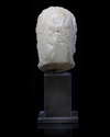 A MARBLE HEAD OF ALEXANDER, HELLENISTIC 2ND-3RD CENTURY BC