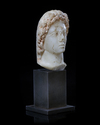 A MARBLE HEAD OF ALEXANDER, HELLENISTIC 2ND-3RD CENTURY BC