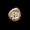 AN EARLY ISLAMIC GLASS WEIGHT OF HALF DIRHAM