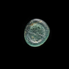 AN EARLY ISLAMIC GLASS WEIGHT OF HALF DIRHAM