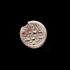 AN EARLY ISLAMIC GLASS WEIGHT OF HALF DINAR