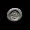 AN ABBASID GLASS WEIGHT OF DOUBLE DIRHAM, BAGHDAD AL-NASIR LI-DIN ALLAH, 576-622 AH/1180-1225 AD