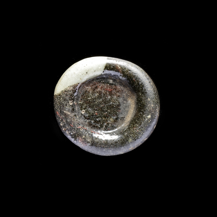 AN EARLY ISLAMIC GLASS WEIGHT OF DOUBLE DIRHAM