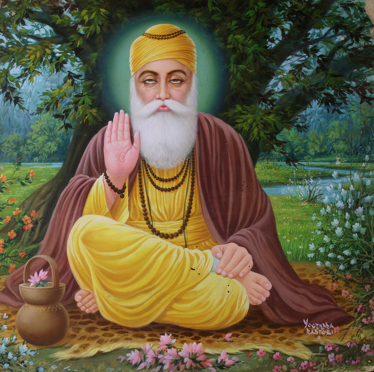 THE FIRST SIKH GURU, GURU NANAK SIKH GURU, BY YOGENDRA RASTOGI, 20TH ...