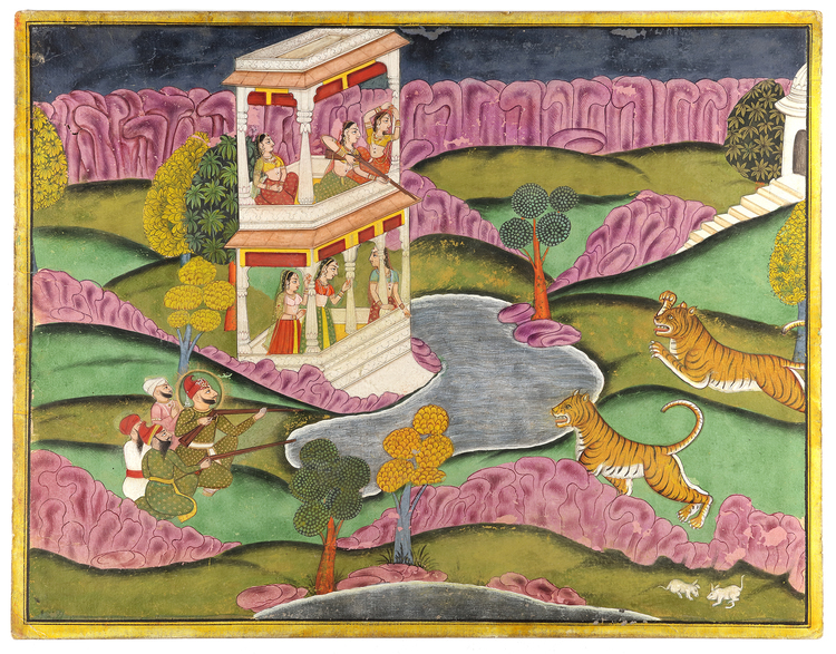 MAHARANA ARI SINGH HUNTING MEWAR, RAJASTHAN, INDIA, 19TH CENTURY