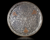 AN OTTOMAN SILVER INLAID BRASS TRAY, TURKEY, 19TH CENTURY