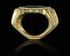 A LATE ROMAN GILDED BRONZE RING, CIRCA LATE 3RD OR EARLY 4TH CENTURY A.D.
