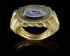 A LATE ROMAN GILDED BRONZE RING, CIRCA LATE 3RD OR EARLY 4TH CENTURY A.D.